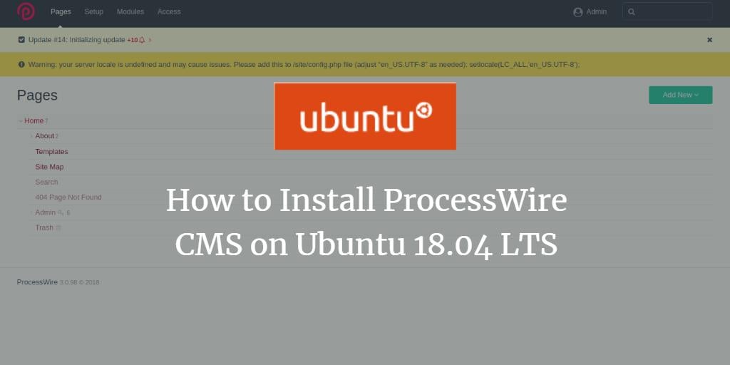 Установка ProcessWire на Ubuntu 18.04 с Apache