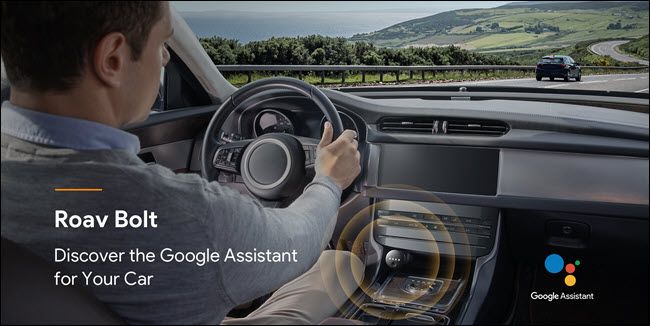 Roav volt с Google Assistant в автомобиле