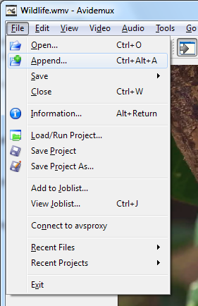 Добавление файлов: Append