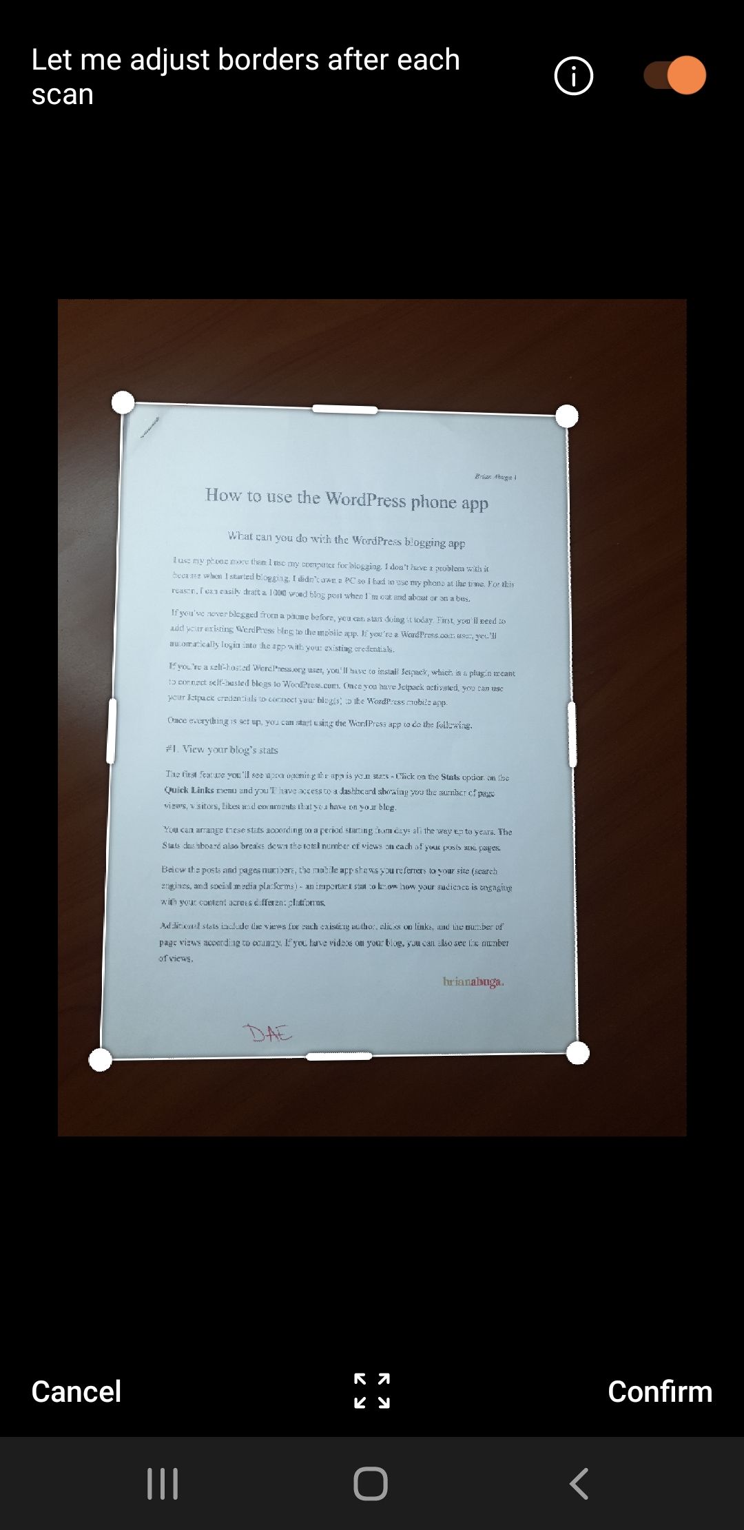 Сканирование страницы в Microsoft Office