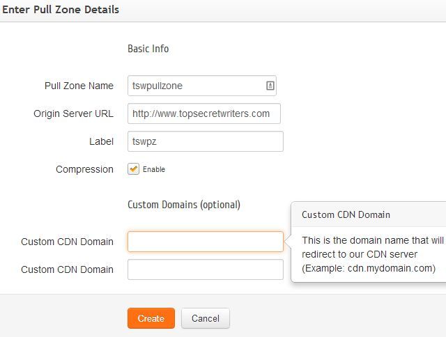 Опция Compression в панели CDN для снижения трафика