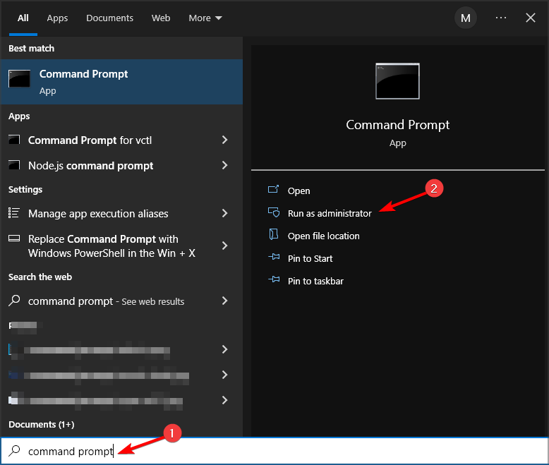 Запуск Командной строки от имени администратора