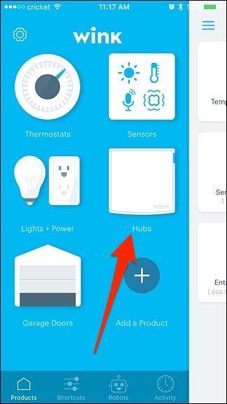 Список хабов в приложении Wink