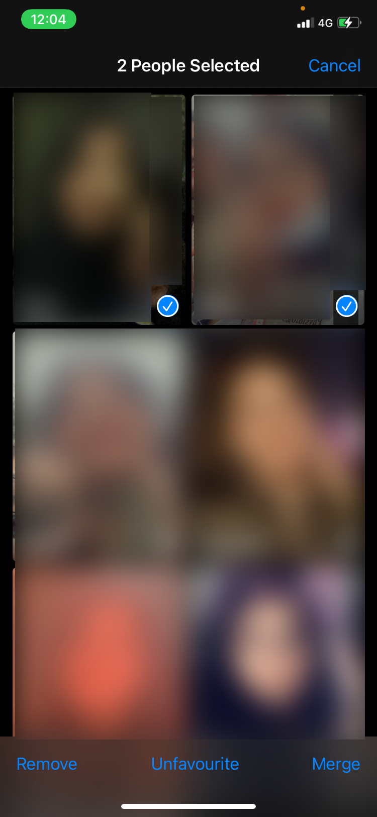 Выбор профилей для объединения