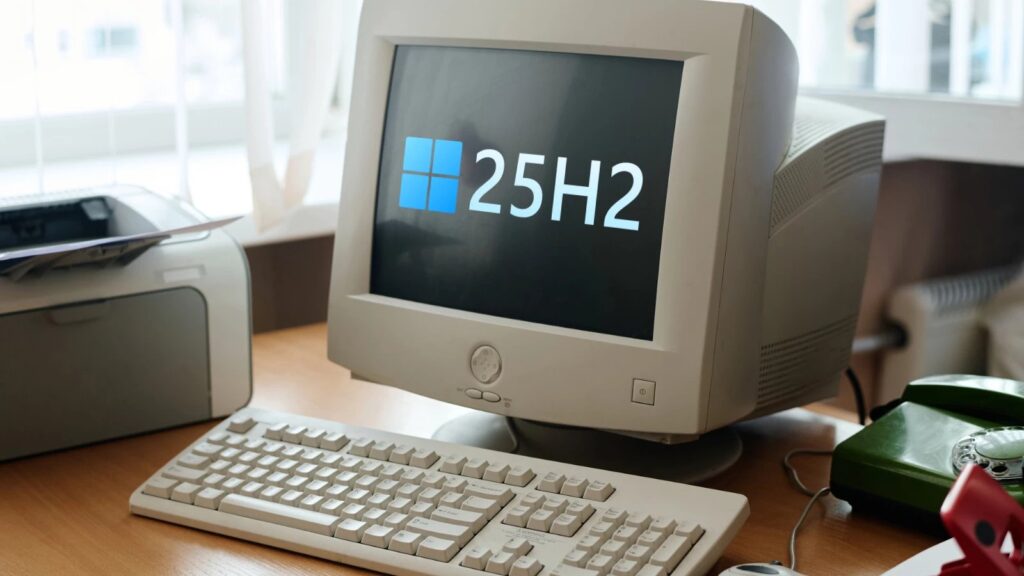 Windows 11 25H2 부팅 USB 제작 개념 이미지