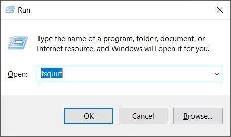 Окно fsquirt — отправка и приём файлов
