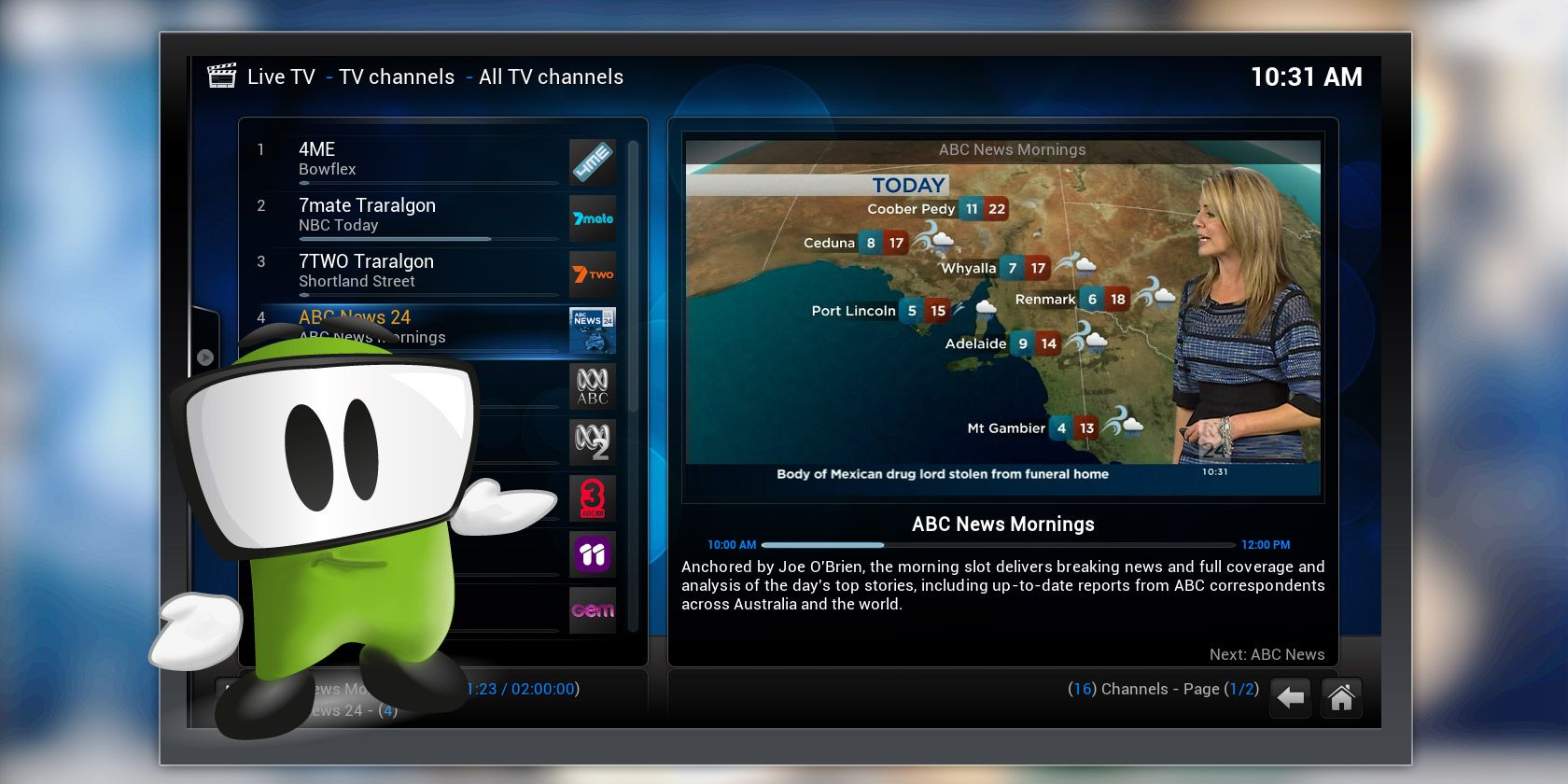 Как смотреть живое ТВ в XBMC — плагины и советы