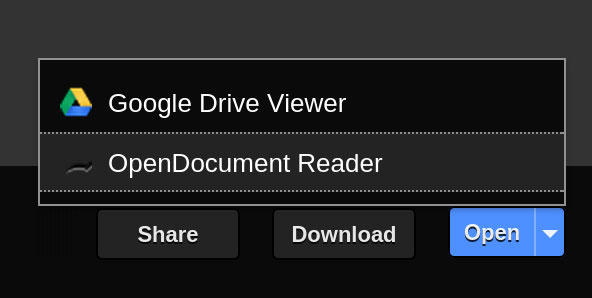 OpenDocument Reader Chrome-Erweiterung zeigt ODT-Vorschau
