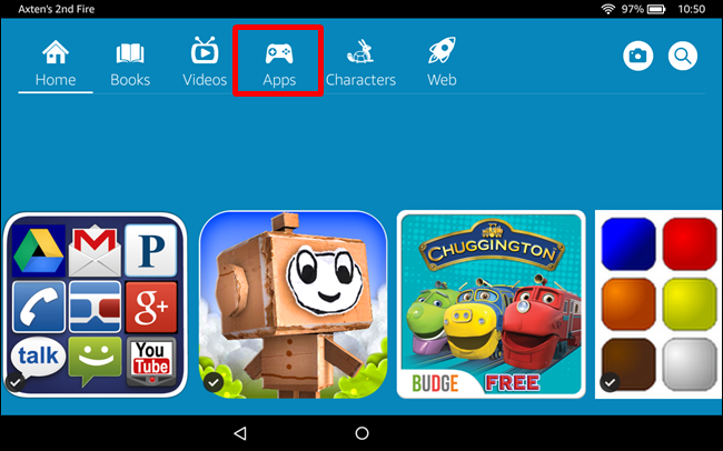 Файловый менеджер в профиле FreeTime — список приложений