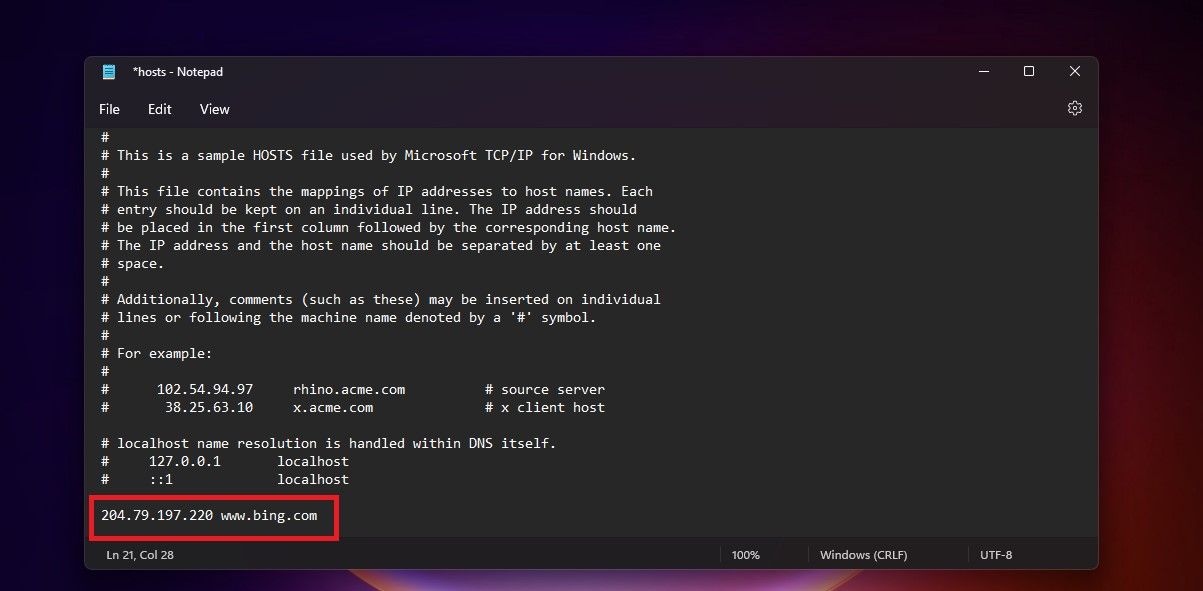 Запись в hosts для принудительного Strict SafeSearch
