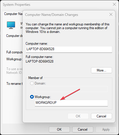 Скриншот: ввод доменного имени в GUI