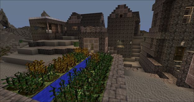 Деревня после применения ресурс-пака