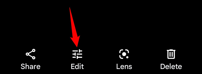 Выберите Редактировать внизу.