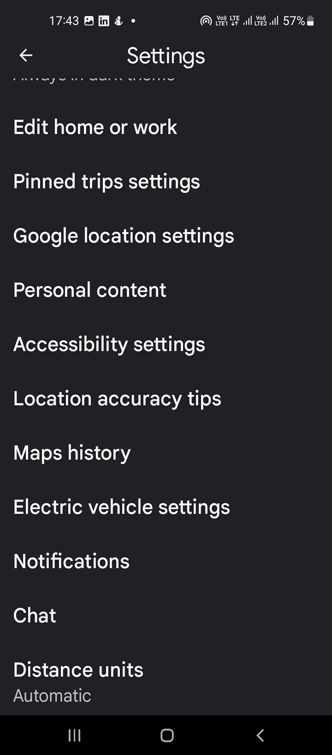 Параметры местоположения в Android