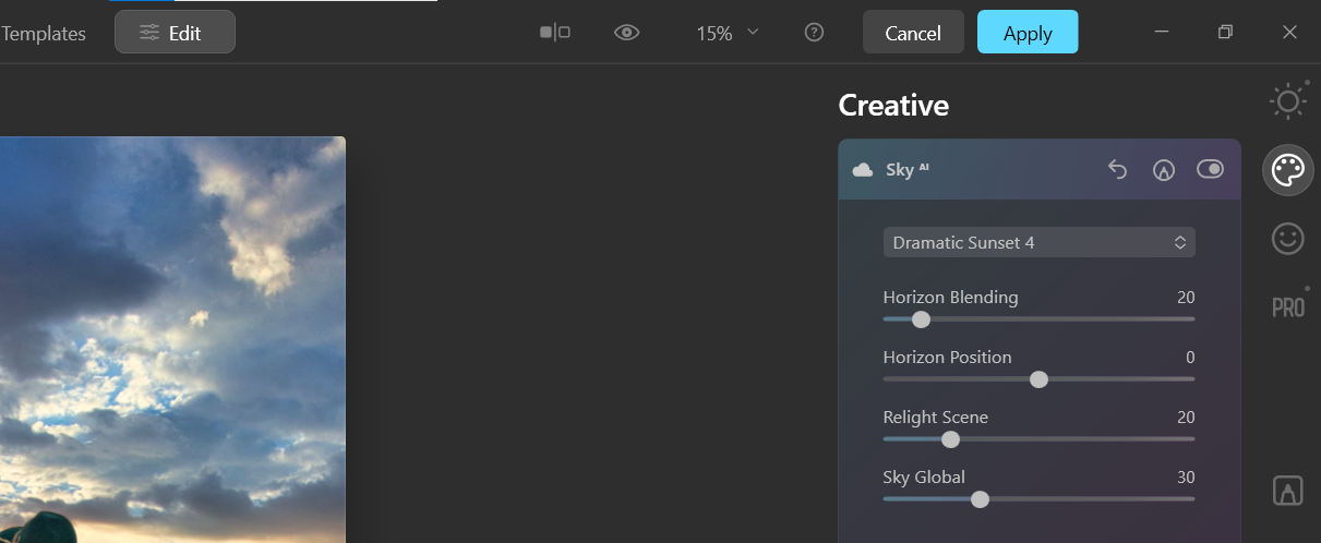 Выбор Dramatic Sunset 4 — скриншот