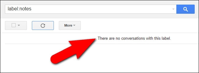 Сообщение о том, что под этой меткой нет писем