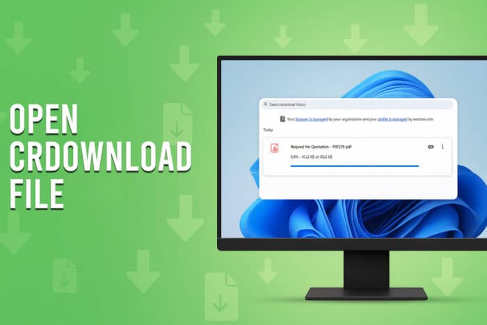 Как открыть .crdownload в Windows 11