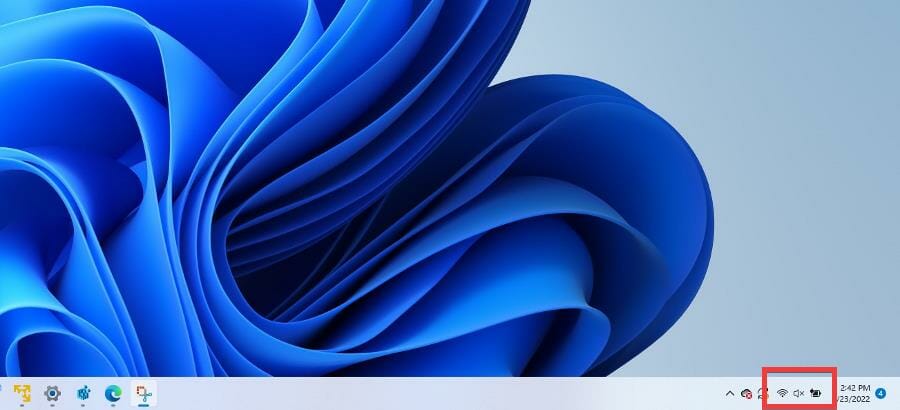 Быстрые настройки Windows 11 с ползунком яркости