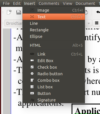 Добавление нового текстового поля в существующий PDF