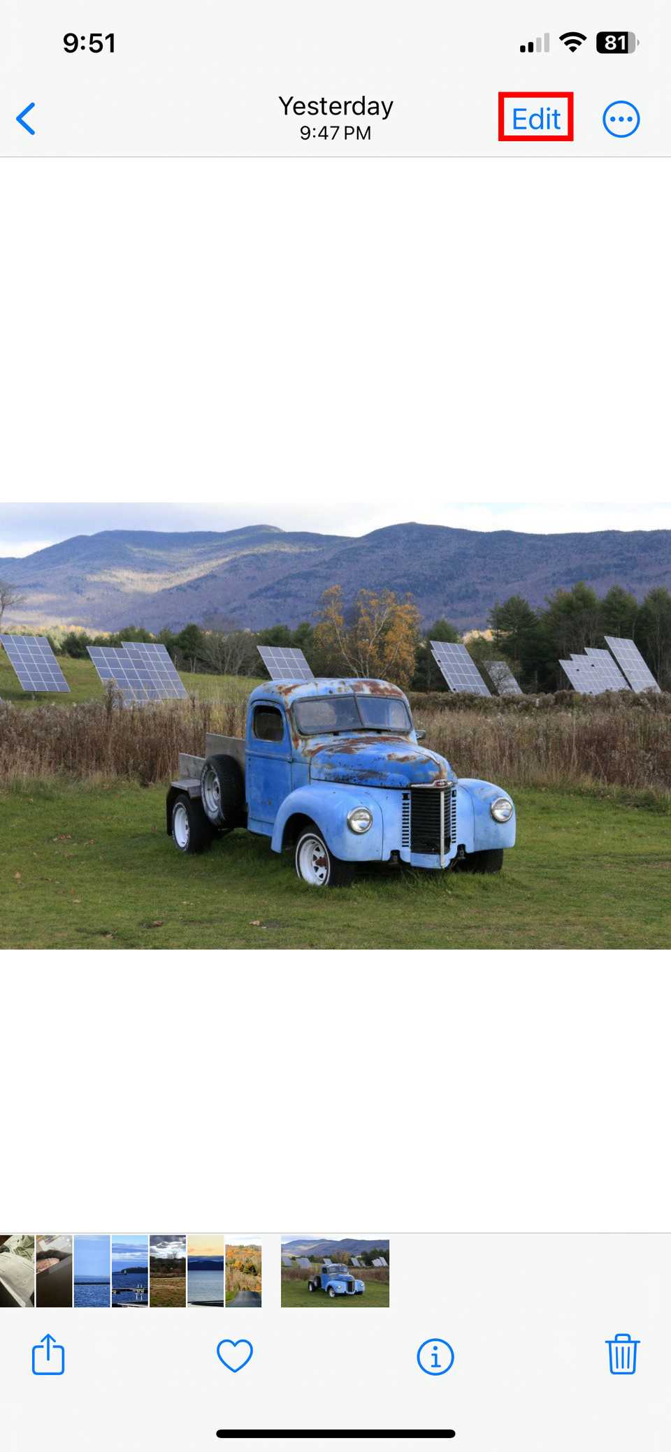 Нажмите кнопку «Изменить».