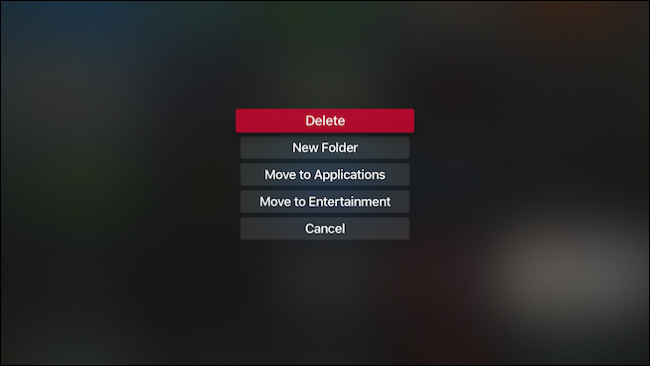 Выбор папки для перемещения приложения