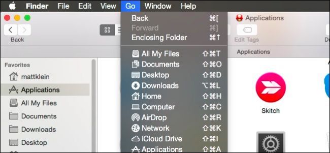 Быстрая навигация в Finder macOS