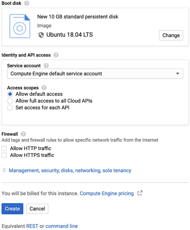 Выбор загрузочного диска и образа Ubuntu 18.04