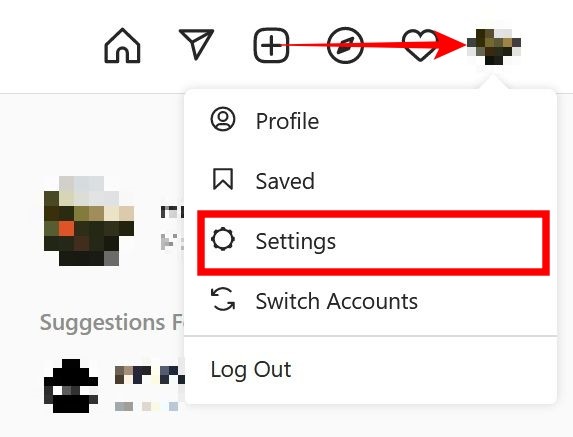 Profil Instagram sur PC