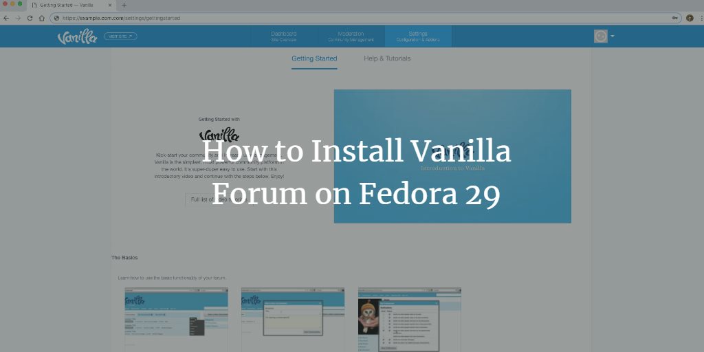 Установка Vanilla Forum на Fedora 29 с Nginx