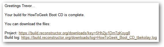 Уведомление по email о завершении сборки образа
