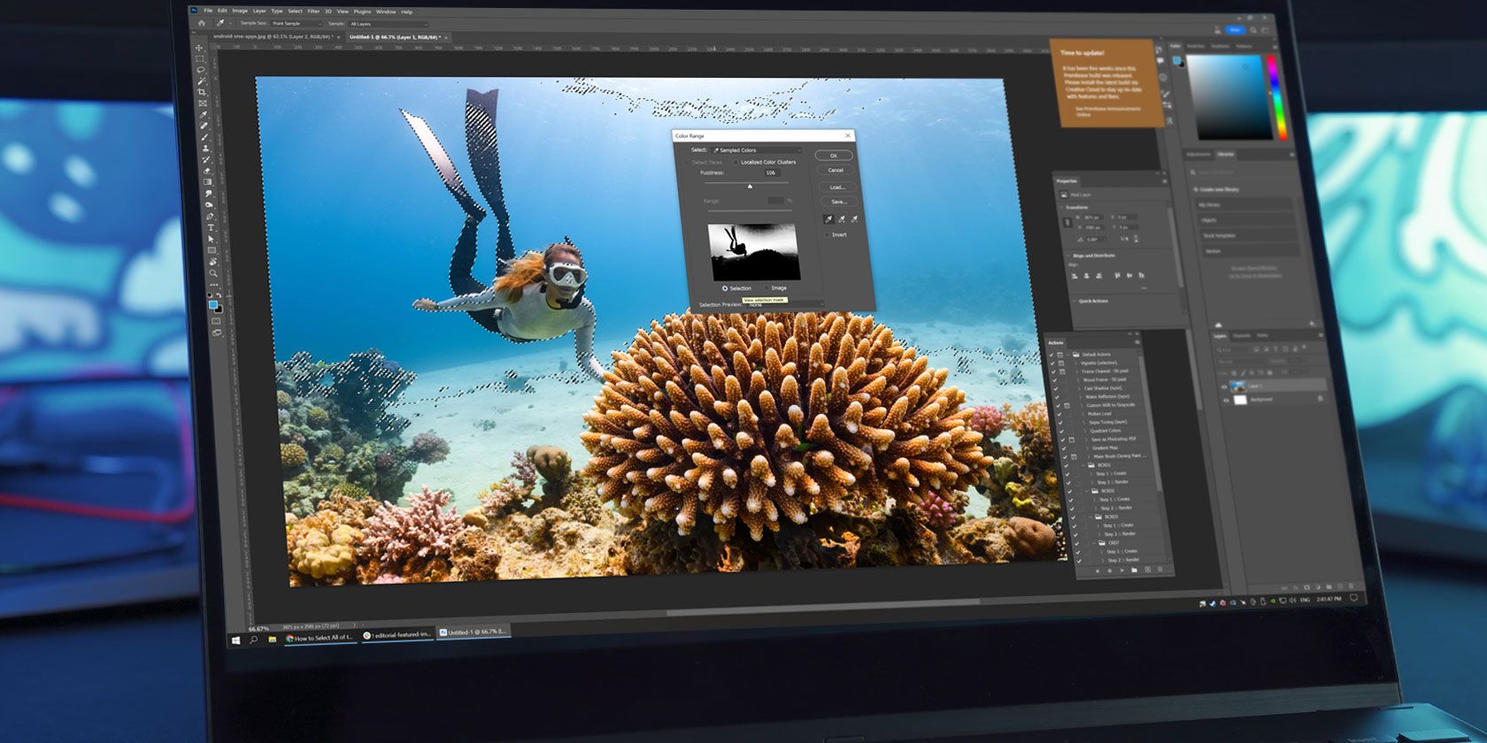 Удаление одинакового цвета в Photoshop — 5 методов