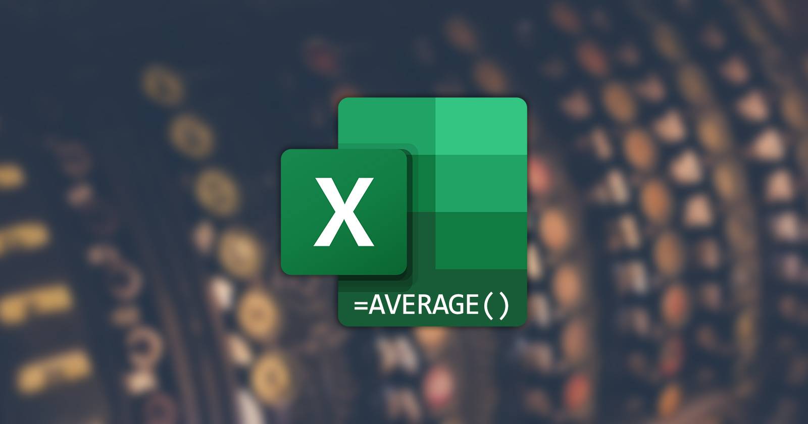Логотип Excel с функцией AVERAGE
