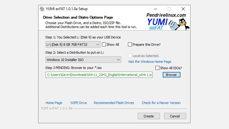 YUMI: мультизагрузочный инсталлятор с поддержкой больших ISO