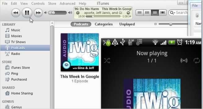 Синхронизация iTunes с Android и обложки