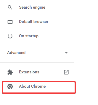 О Chrome в настройках — обновление