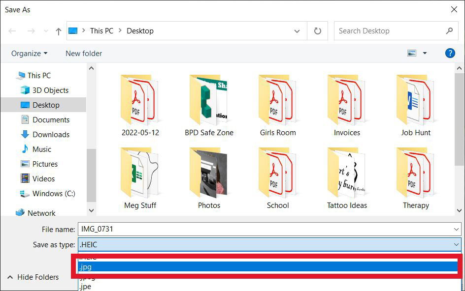 Сохранение HEIC как JPG в Photos