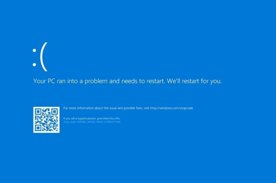 Kernel Mode Heap Corruption — как исправить BSoD