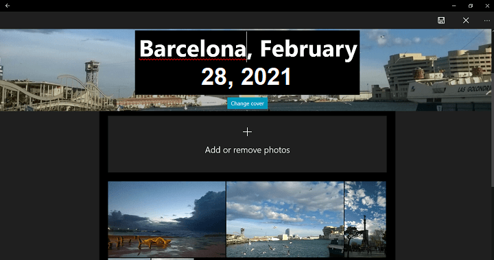 Назовите альбом в приложении «Фотографии»