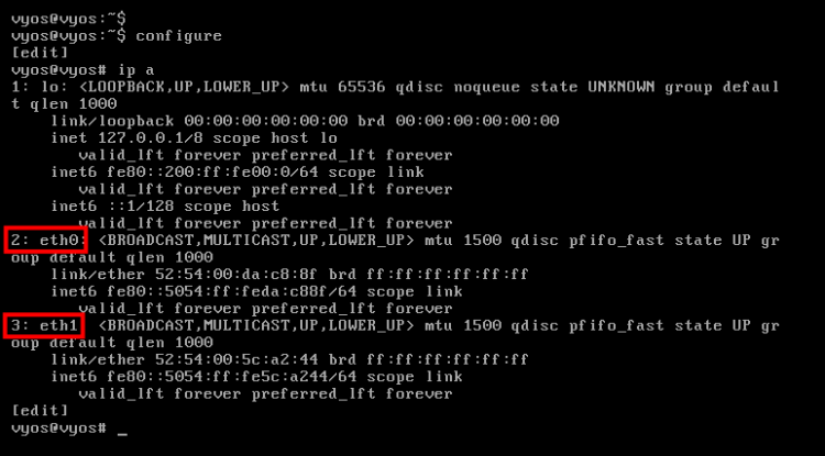 Переход в режим редактирования и проверка интерфейсов