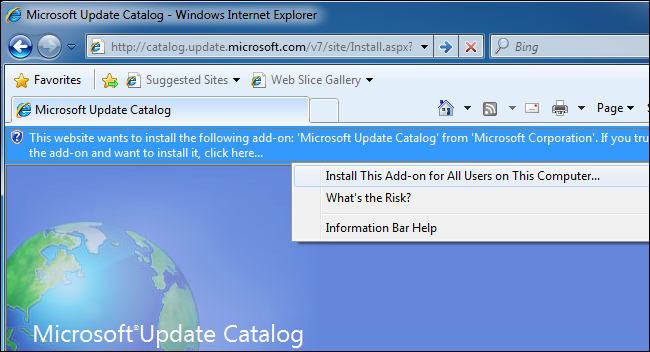 Инструкция по скачиванию через Microsoft Update Catalog