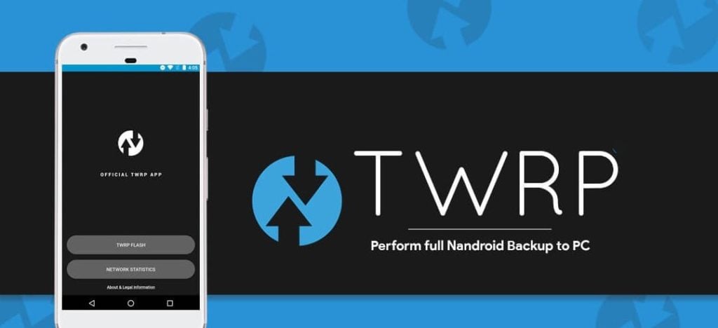 Экран выбора разделов для бэкапа в TWRP