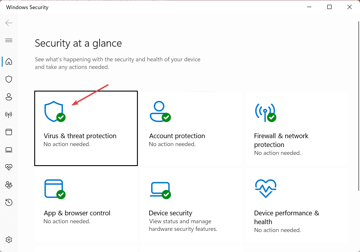virus & threat protection to fix UnrealCEFSubProcess