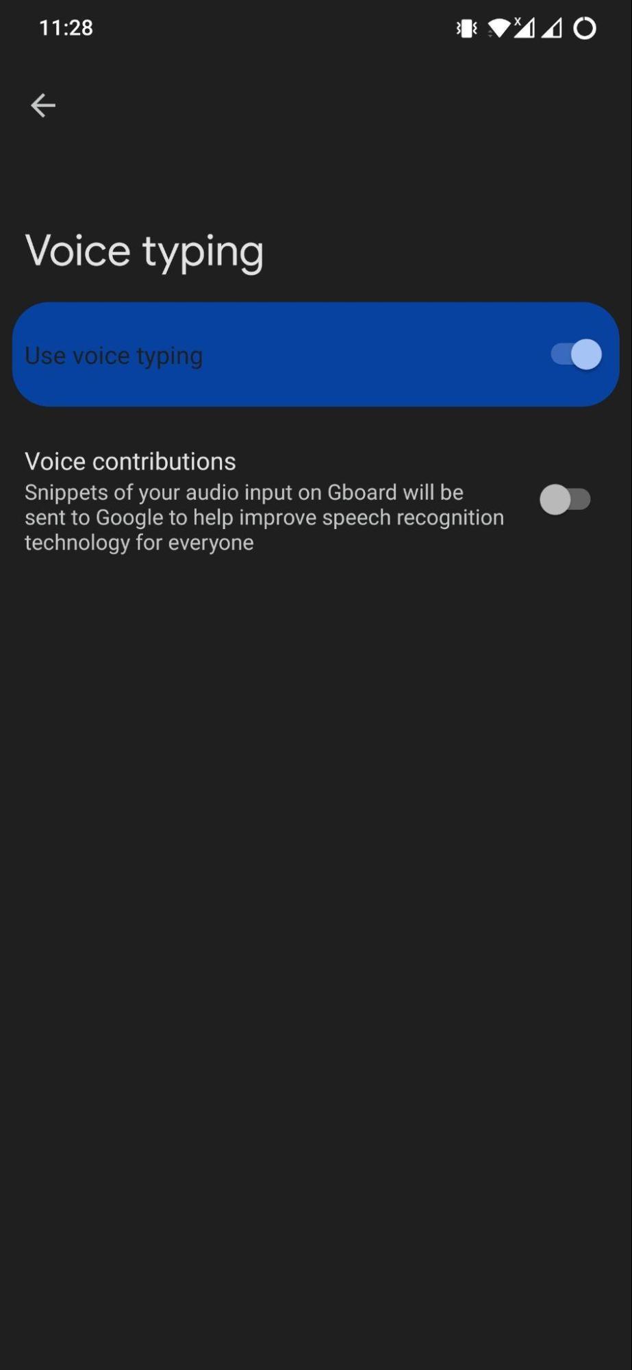 Activar escritura por voz en Gboard