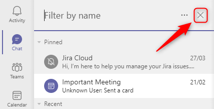 Кнопка закрытия фильтров