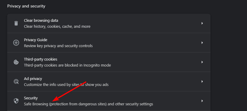 Настройки безопасности Chrome: выбор уровня защиты