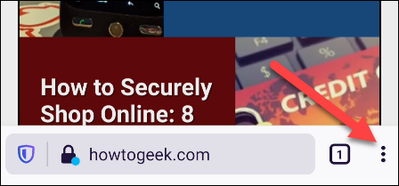 Откройте меню в нижней панели Android-приложения