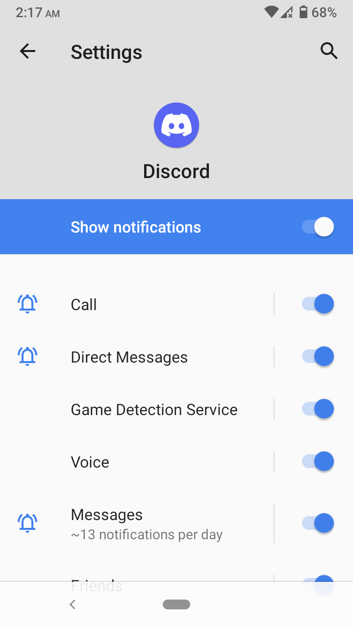 Отключить показ уведомлений для приложения на Android