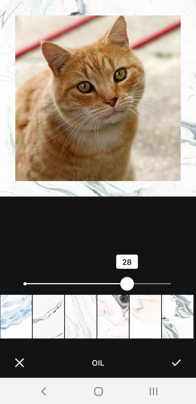 Instasize мраморная рамка