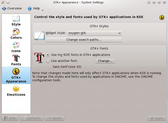 Пример приложений GNOME и KDE после применения Oxygen-GTK