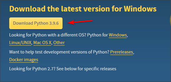 Установка Python на Windows